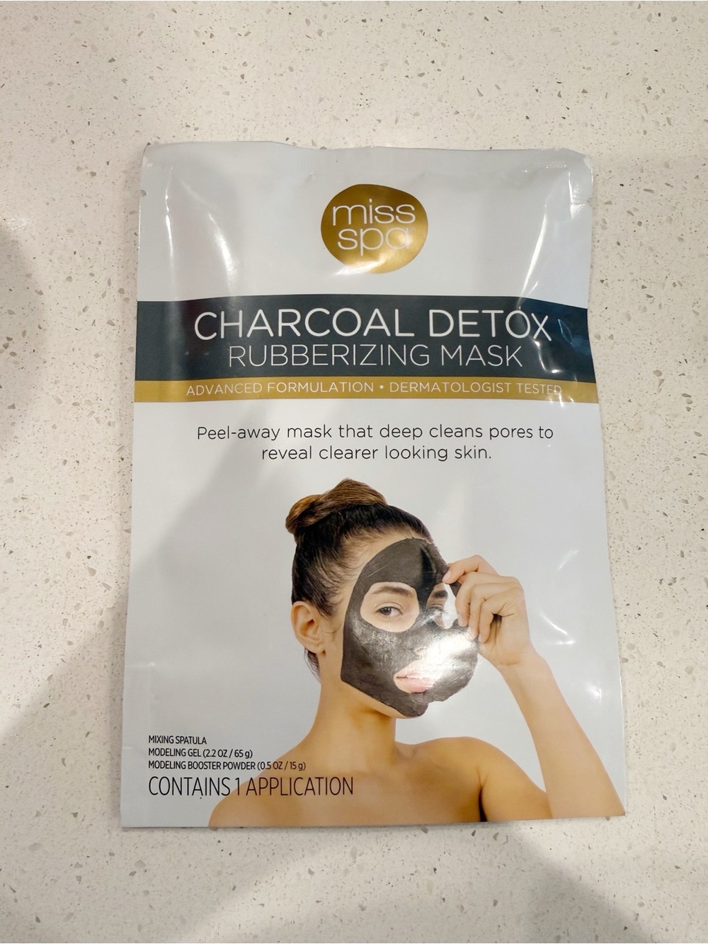 Miss Spa Charcoal Detox Rubberizing Mask NEW